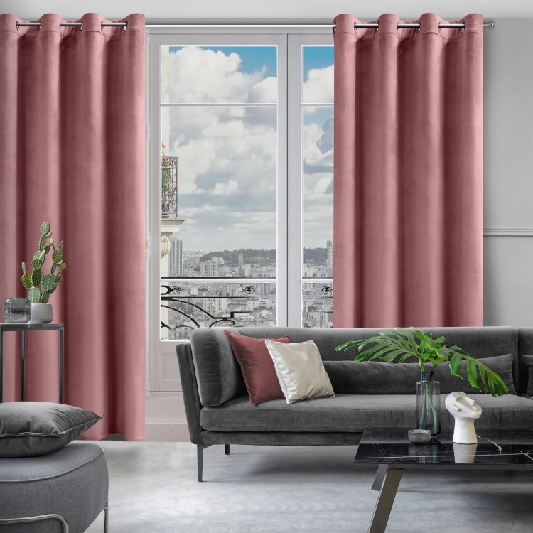 371119-ZASŁONA GOTOWA D91 ROSA 140 X 250 CM CIEMNORÓŻOWY[20].jpg