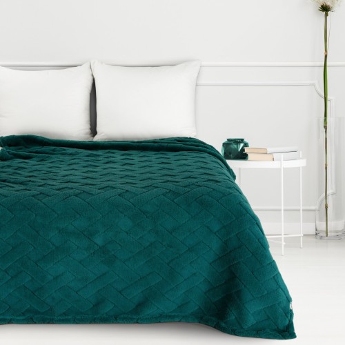 458708-KOC D91 CARO 150 X 200 CM CIEMNOZIELONY[1].jpg